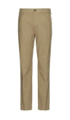 Club Monaco Hybrid Texture Elasticated Trouser In Khaki Texture