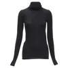 Club Monaco Italian Cashmere Turtleneck Long Sleeves Sweater In Black