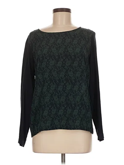 Pre-owned Club Monaco Long Sleeve Blouse In Green