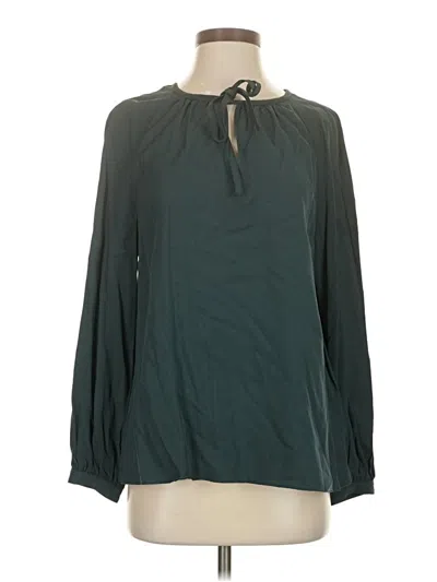 Pre-owned Club Monaco Long Sleeve Blouse In Green