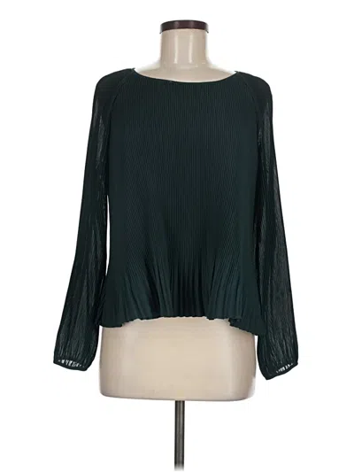 Pre-owned Club Monaco Long Sleeve Blouse In Green