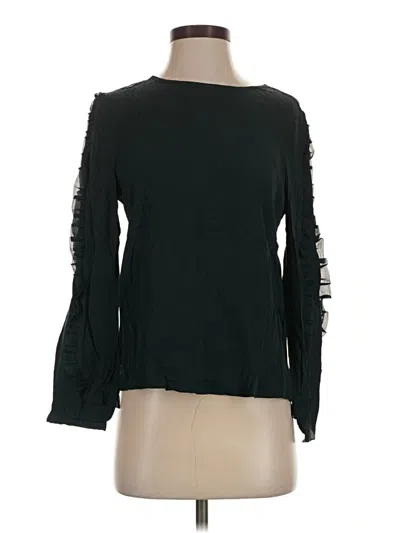 Pre-owned Club Monaco Long Sleeve Blouse In Green