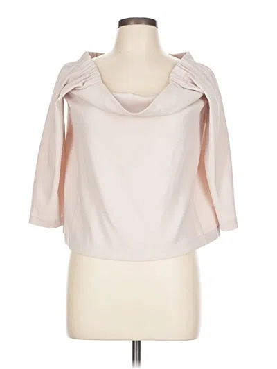 Pre-owned Club Monaco Long Sleeve Blouse In Pink
