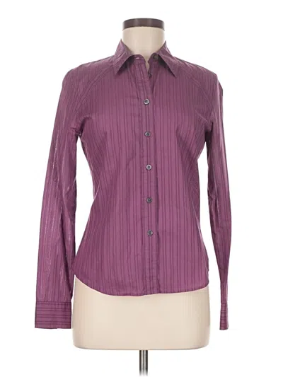 Pre-owned Club Monaco Long Sleeve Blouse In Purple