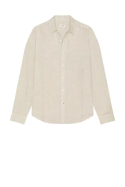 Club Monaco Long Sleeve Button Down Linen Shirt