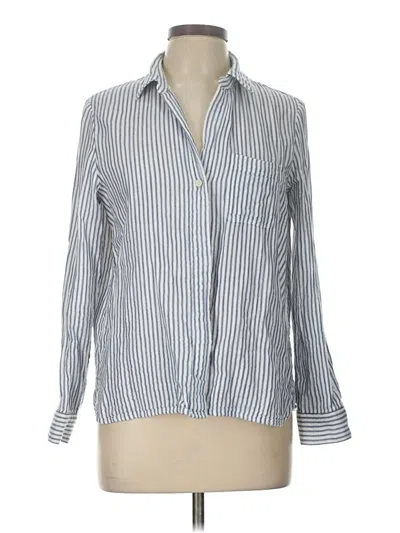 Pre-owned Club Monaco Long Sleeve Button Down Shirt In Blue
