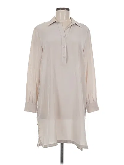 Pre-owned Club Monaco Long Sleeve Polo Shirt In Brown