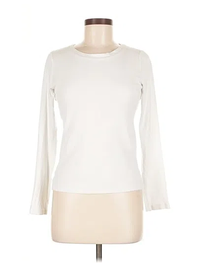 Pre-owned Club Monaco Long Sleeve T-shirt In White