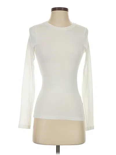 Pre-owned Club Monaco Long Sleeve T-shirt In Ivory