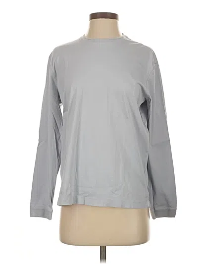 Pre-owned Club Monaco Long Sleeve T-shirt In Silver
