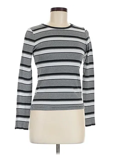 Pre-owned Club Monaco Long Sleeve T-shirt In Silver