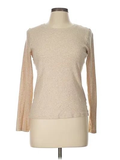 Pre-owned Club Monaco Long Sleeve T-shirt In Tan
