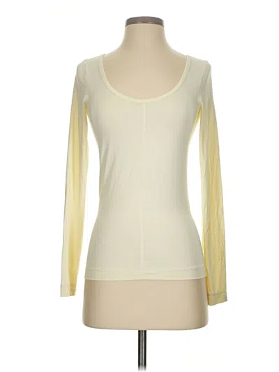 Pre-owned Club Monaco Long Sleeve T-shirt In White