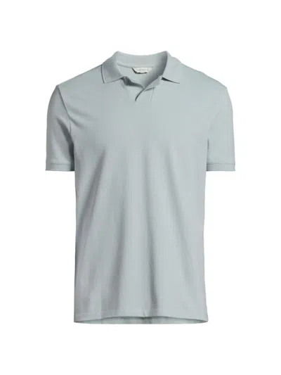 Club Monaco Men's Stretch-cotton Polo Shirt In Light Blue