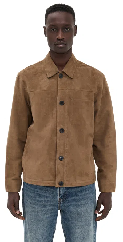 Club Monaco Nappa Suede Jacket Oak