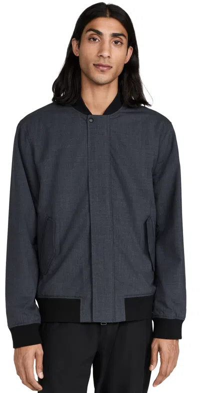 Club Monaco New Refined Wool Bomber Heather Grey