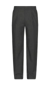 Club Monaco Pleated Wool Trouser In Grey Glen Plaid
