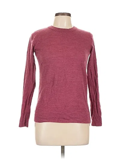 Pre-owned Club Monaco Pullover Sweater In Burgundy
