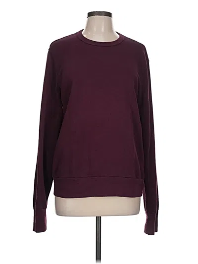 Pre-owned Club Monaco Pullover Sweater In Burgundy