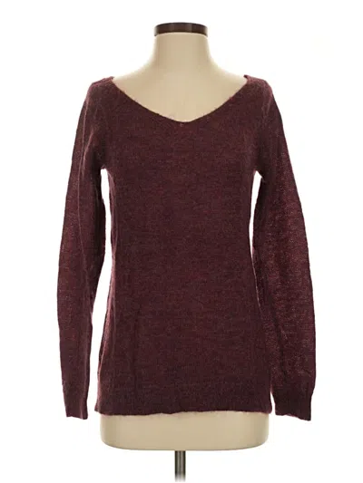 Pre-owned Club Monaco Pullover Sweater In Burgundy