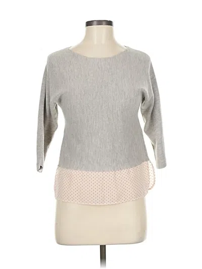 Pre-owned Club Monaco Pullover Sweater In Gray