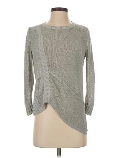 Pre-owned Club Monaco Pullover Sweater In Silver