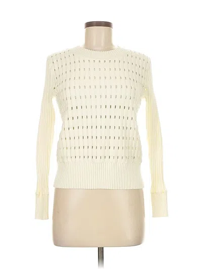 Pre-owned Club Monaco Pullover Sweater In White