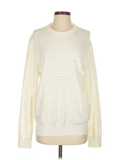 Pre-owned Club Monaco Pullover Sweater In White