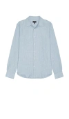 Club Monaco Refine Dress Shirt In Blue Heather