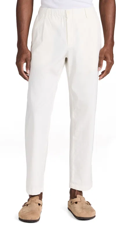 Club Monaco Relaxed Tapered Linen Pants White