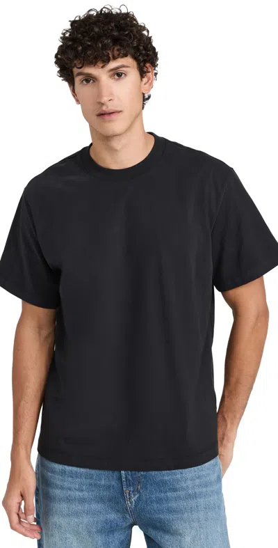 Club Monaco Luxe Pima Cotton-jersey T-shirt In Black