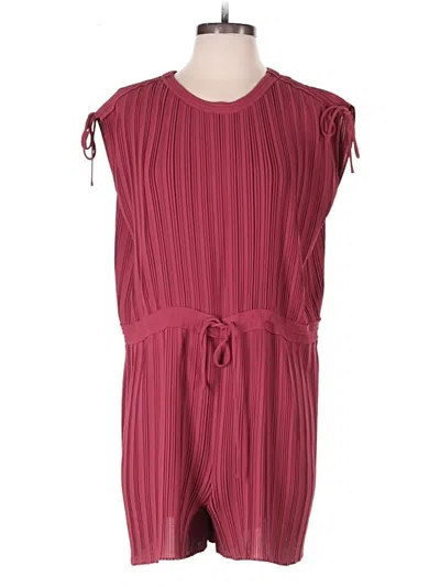Pre-owned Club Monaco Romper In Burgundy