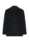 Club Monaco Short Coat In 藏青色