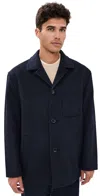 Club Monaco Short Coat In Navy