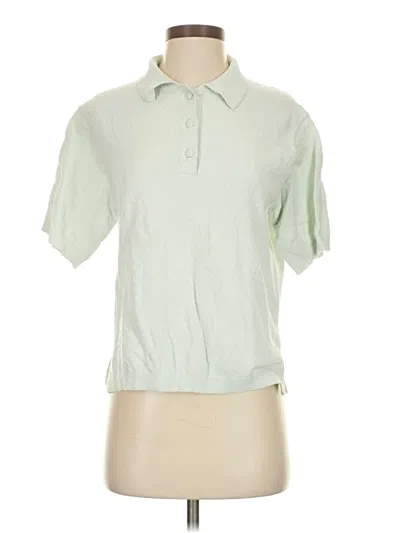 Pre-owned Club Monaco Short Sleeve Blouse In Green