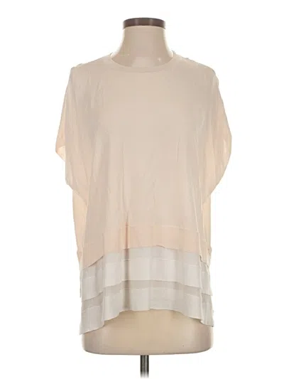 Pre-owned Club Monaco Short Sleeve Blouse In White