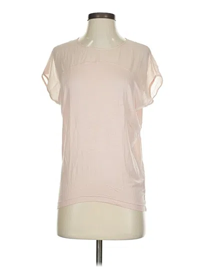 Pre-owned Club Monaco Short Sleeve Top Pink Boatneck Tops