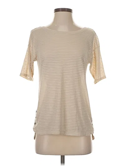 Pre-owned Club Monaco Short Sleeve T-shirt In Ivory