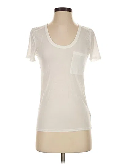 Pre-owned Club Monaco Short Sleeve T-shirt In Ivory