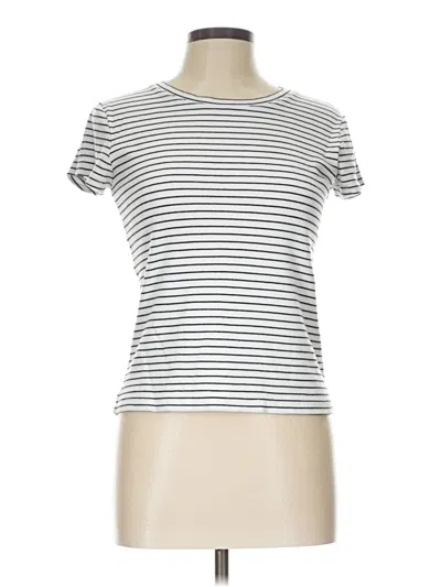 Pre-owned Club Monaco Short Sleeve T-shirt In Ivory