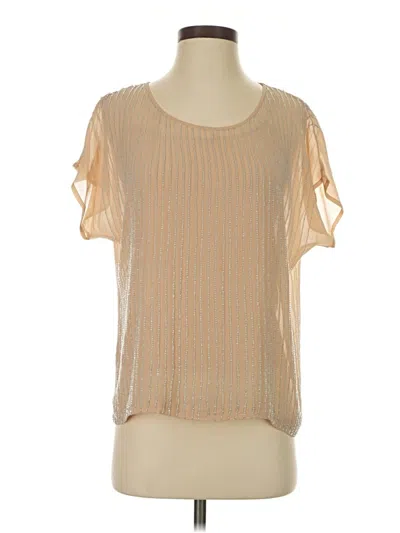 Pre-owned Club Monaco Short Sleeve T-shirt In Tan