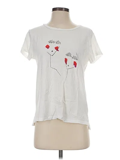 Pre-owned Club Monaco Short Sleeve T-shirt In White