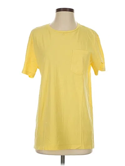 Pre-owned Club Monaco Short Sleeve T-shirt In Yellow
