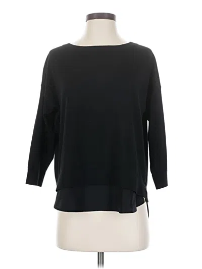 Pre-owned Club Monaco Silk Pullover Sweater In Black