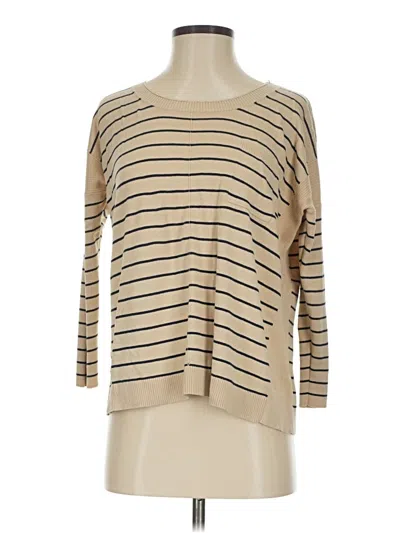 Pre-owned Club Monaco Silk Pullover Sweater In Tan