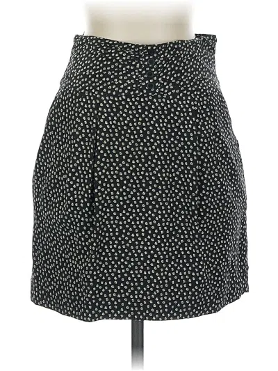 Pre-owned Club Monaco Silk Skirt In Black