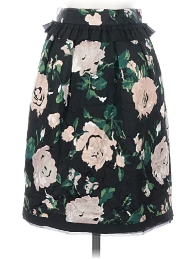 Pre-owned Club Monaco Silk Skirt In Black
