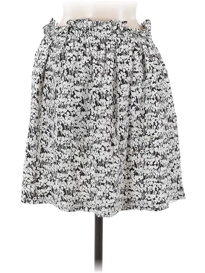 Pre-owned Club Monaco Silk Skirt In Gray