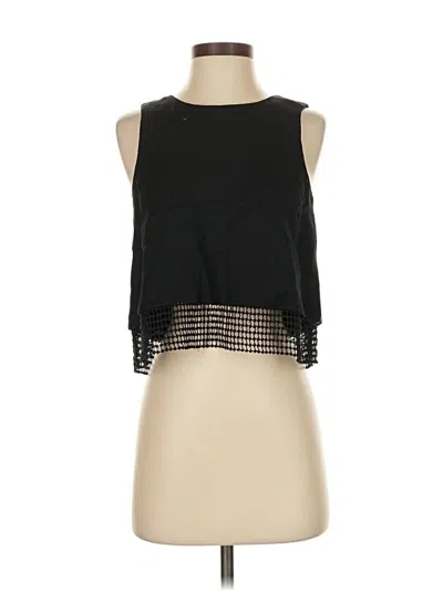 Pre-owned Club Monaco Sleeveless Blouse In Black