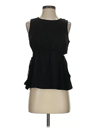 Pre-owned Club Monaco Sleeveless Blouse In Black